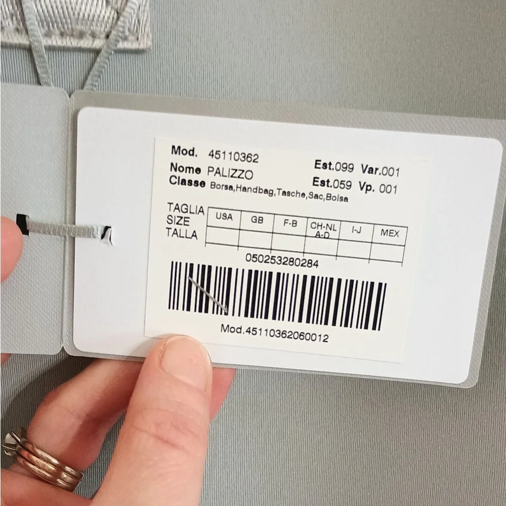 NWT Max Mara Palizzo Light Gray Foam Fabric Tote Handbag Shop Bag READ - Picture 10 of 13